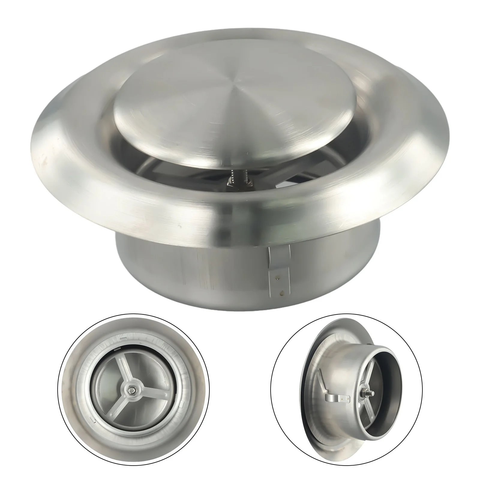 Air Outlet Stainless Steel Vent 100 125 150mm Air Conditioners Circular Fresh Air Outlet HVAC Parts & Accessories
Air Outlet Stainless Steel Vent 100 125 150mm Air Conditioners Circular Fresh Air Outlet HVAC Parts & Accessories