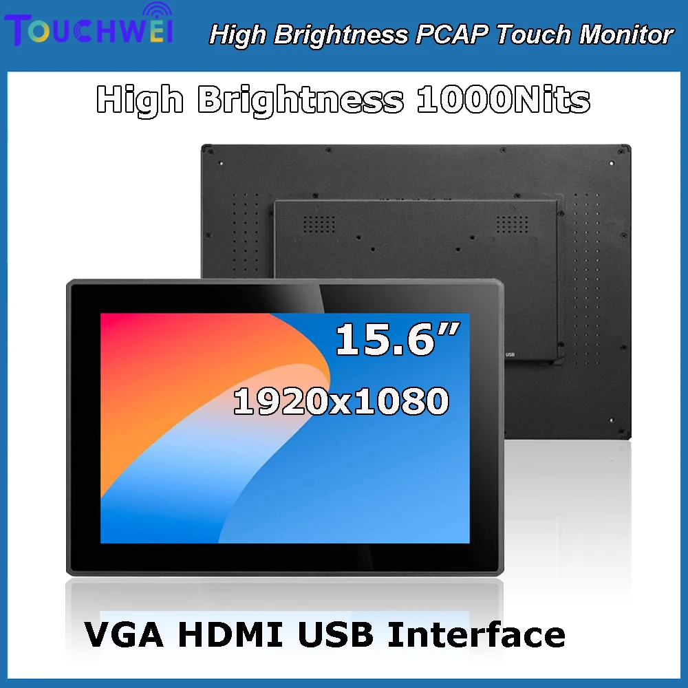 New Product 15.6" Widescreen 1920x1080 Waterproof Outdoor Use 1000 Nits Sunlight Readable Capacitive Touch Monitor Wuth VGA HDMI
New Product 15.6" Widescreen 1920x1080 Waterproof Outdoor Use 1000 Nits Sunlight Readable Capacitive Touch Monitor Wuth VGA HDMI