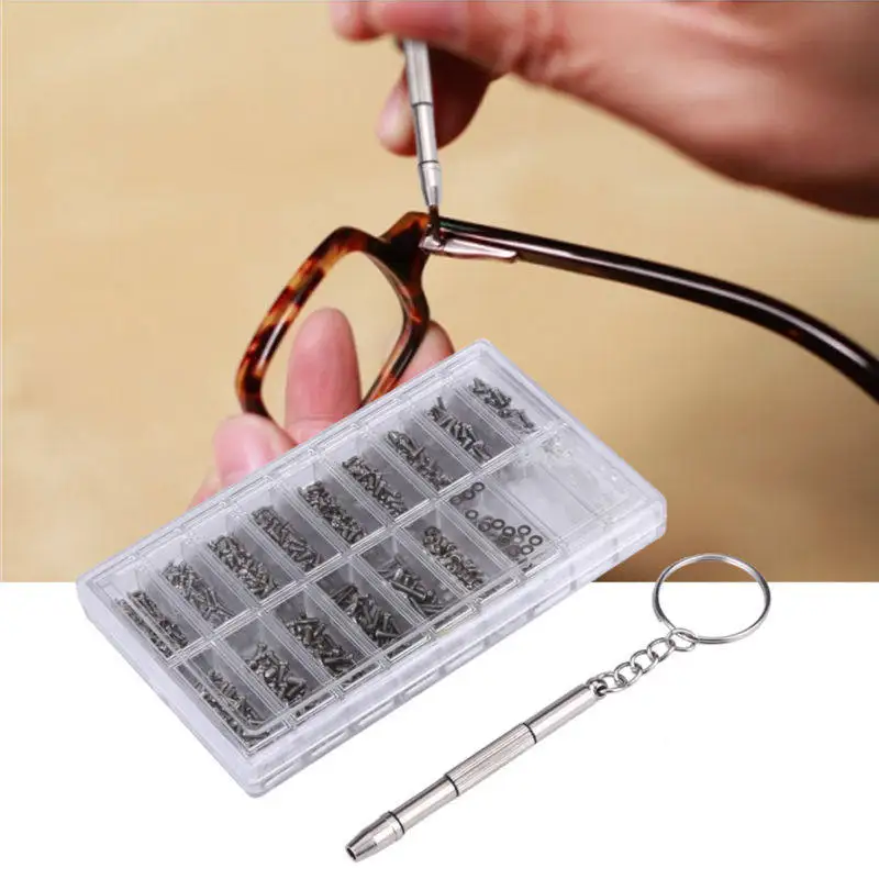 1000Pcs Nose Pad Screw Tool Premium Glasses Sunglasses Watch Repair Tiny Screw Set Portable Spectacle Repair
1000Pcs Nose Pad Screw Tool Premium Glasses Sunglasses Watch Repair Tiny Screw Set Portable Spectacle Repair