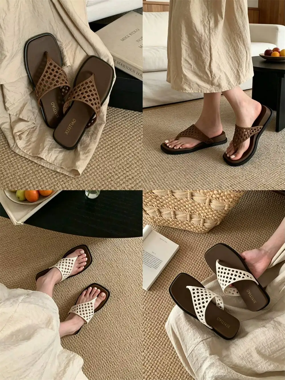 2026 New Hollow Woven Strap Flip Flops Women Fashion Square Toe Platform Casual Summer Resort Style Clip Toe Beach Slippers
2026 New Hollow Woven Strap Flip Flops Women Fashion Square Toe Platform Casual Summer Resort Style Clip Toe Beach Slippers