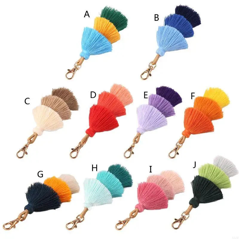 A52E Fashion Keychain Boho Pom Pom Keychains Tassel Bag Charm for Car for Key Purse D
A52E Fashion Keychain Boho Pom Pom Keychains Tassel Bag Charm for Car for Key Purse D