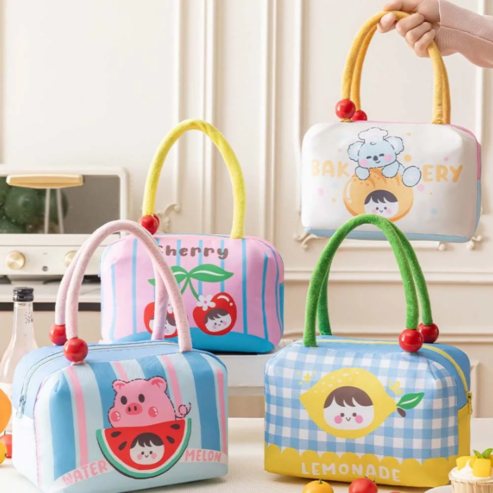 Aluminum Film Thermal Insulation Bag Thickened Kawaii Cartoon Lunch Handbag Printed Japanese Style Picnic Box Pouch Travel
Aluminum Film Thermal Insulation Bag Thickened Kawaii Cartoon Lunch Handbag Printed Japanese Style Picnic Box Pouch Travel