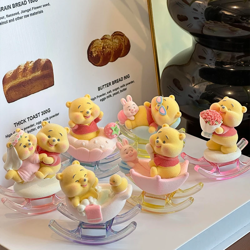 Winnie The Pooh Bear Blind Box Flocking Action Figurines Cute Rocking Horse Desktop Ornament Gift For Girls' Birthday
Winnie The Pooh Bear Blind Box Flocking Action Figurines Cute Rocking Horse Desktop Ornament Gift For Girls' Birthday 