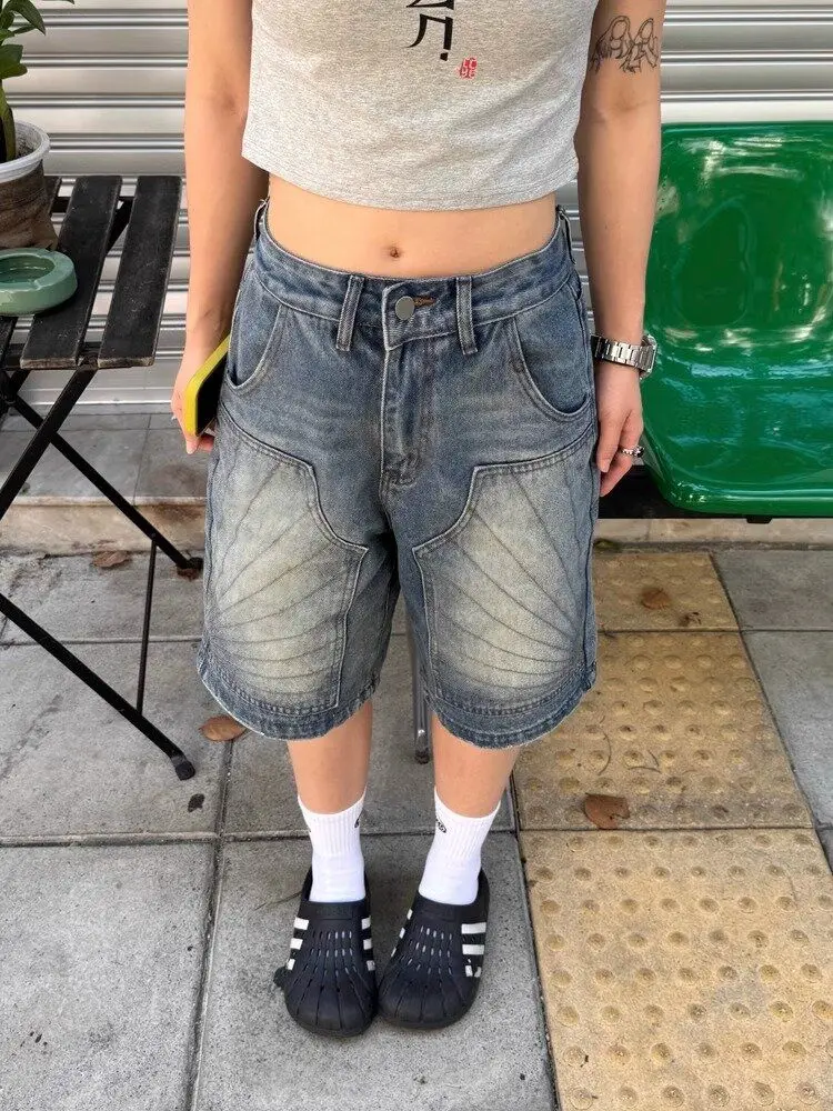 ADAgirl Do Old Wide Leg High Waisted Jeans Cargo Quarter Pants Women American Retro Summer Fashion Slouchy High Street Bottoms
ADAgirl Do Old Wide Leg High Waisted Jeans Cargo Quarter Pants Women American Retro Summer Fashion Slouchy High Street Bottoms
