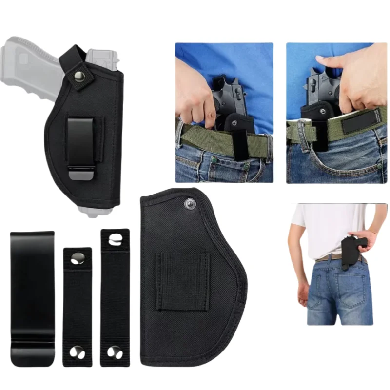 New IWB Universal Gun Holster Concealed Carry Waist Belt Metal Clip Pistol Case for Glock 17 Makarov 9mm All Size Handgun
New IWB Universal Gun Holster Concealed Carry Waist Belt Metal Clip Pistol Case for Glock 17 Makarov 9mm All Size Handgun