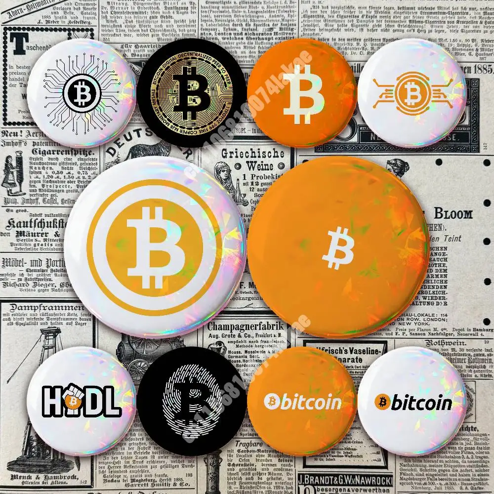 Bitcoin Logo Finance Blockchain Button Badge 2PC Sets for Bags & Clothes & Accessories Metal Pin Stylish Decoration
Bitcoin Logo Finance Blockchain Button Badge 2PC Sets for Bags & Clothes & Accessories Metal Pin Stylish Decoration