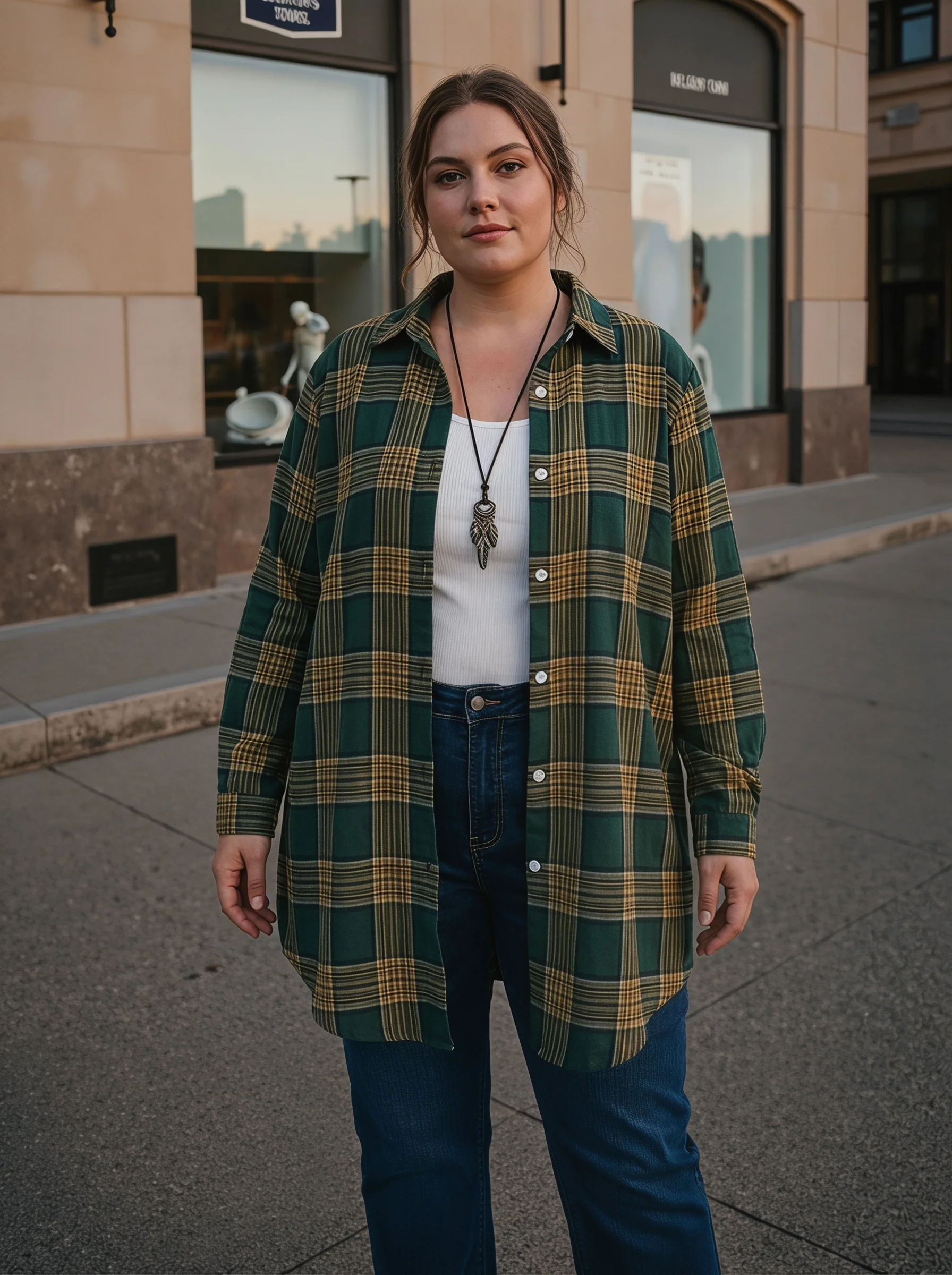 Rosa fera Plus Size Women Long Plaid Button-Up Shirt Loose Fit Long Sleeve Tunic Casual Oversized Top
Rosa fera Plus Size Women Long Plaid Button-Up Shirt Loose Fit Long Sleeve Tunic Casual Oversized Top