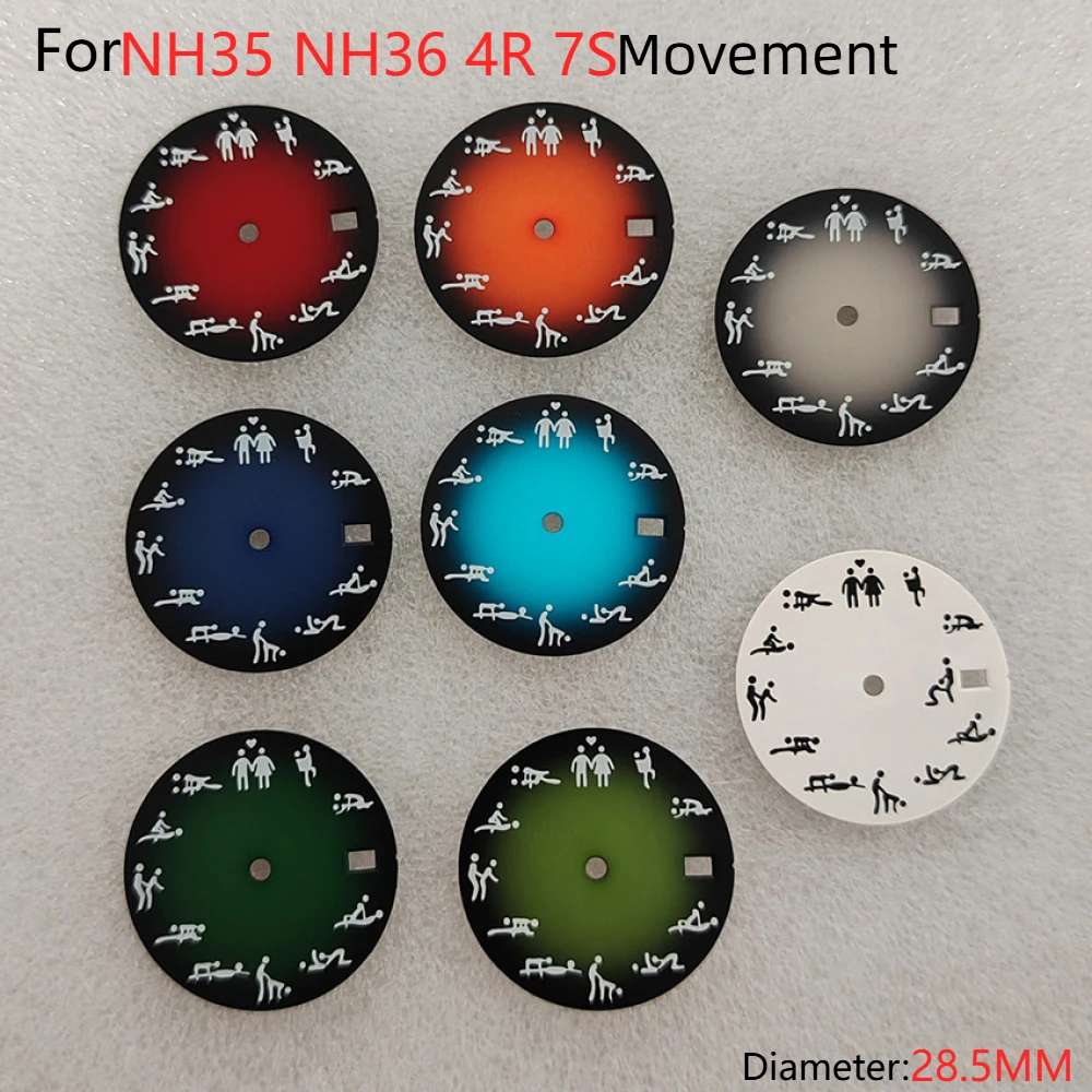 NH35 Dial 28.5mm Creative Green Luminous Watch Face Fun Watch Dial for NH35 NH36 4R 7S Movement
NH35 Dial 28.5mm Creative Green Luminous Watch Face Fun Watch Dial for NH35 NH36 4R 7S Movement