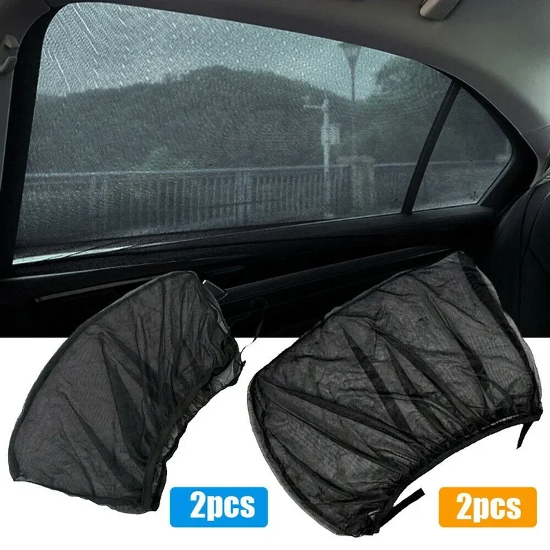 4X Black Car Auto Universal Exterior Accessories Car Side Window UV Protection Sun Shade Covers Visor Mesh Shield Sunshades
4X Black Car Auto Universal Exterior Accessories Car Side Window UV Protection Sun Shade Covers Visor Mesh Shield Sunshades