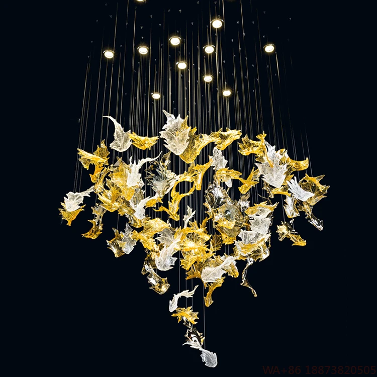 LED Chandelier 2022 New Contemporary Decoration Lamp Hotel Lobby Hanging Design Pendant Light Luxury High Ceiling Maple Leaf Cha
LED Chandelier 2022 New Contemporary Decoration Lamp Hotel Lobby Hanging Design Pendant Light Luxury High Ceiling Maple Leaf Cha