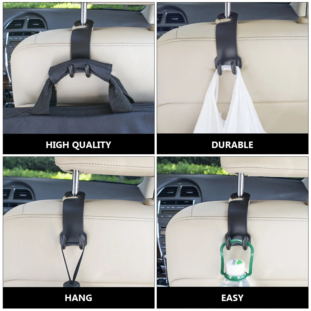 2Pcs Car Back Seat Hooks ABS Material Durable Pothook Vehicle Storage Solution Bearable 10kg Easy Install Multi functional
2Pcs Car Back Seat Hooks ABS Material Durable Pothook Vehicle Storage Solution Bearable 10kg Easy Install Multi functional