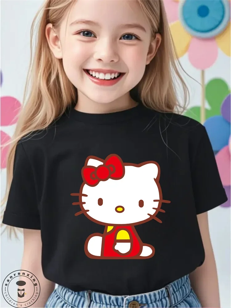 Летняя одежда для куклы Sanrio, креативная хлопковая футболка с принтом «Hello Kitty», простая повседневная хлопковая футболка с круглым вырезом для мальчиков и девочек
Летняя одежда для куклы Sanrio, креативная хлопковая футболка с принтом «Hello Kitty», простая повседневная хлопковая футболка с круглым вырезом для мальчиков и девочек