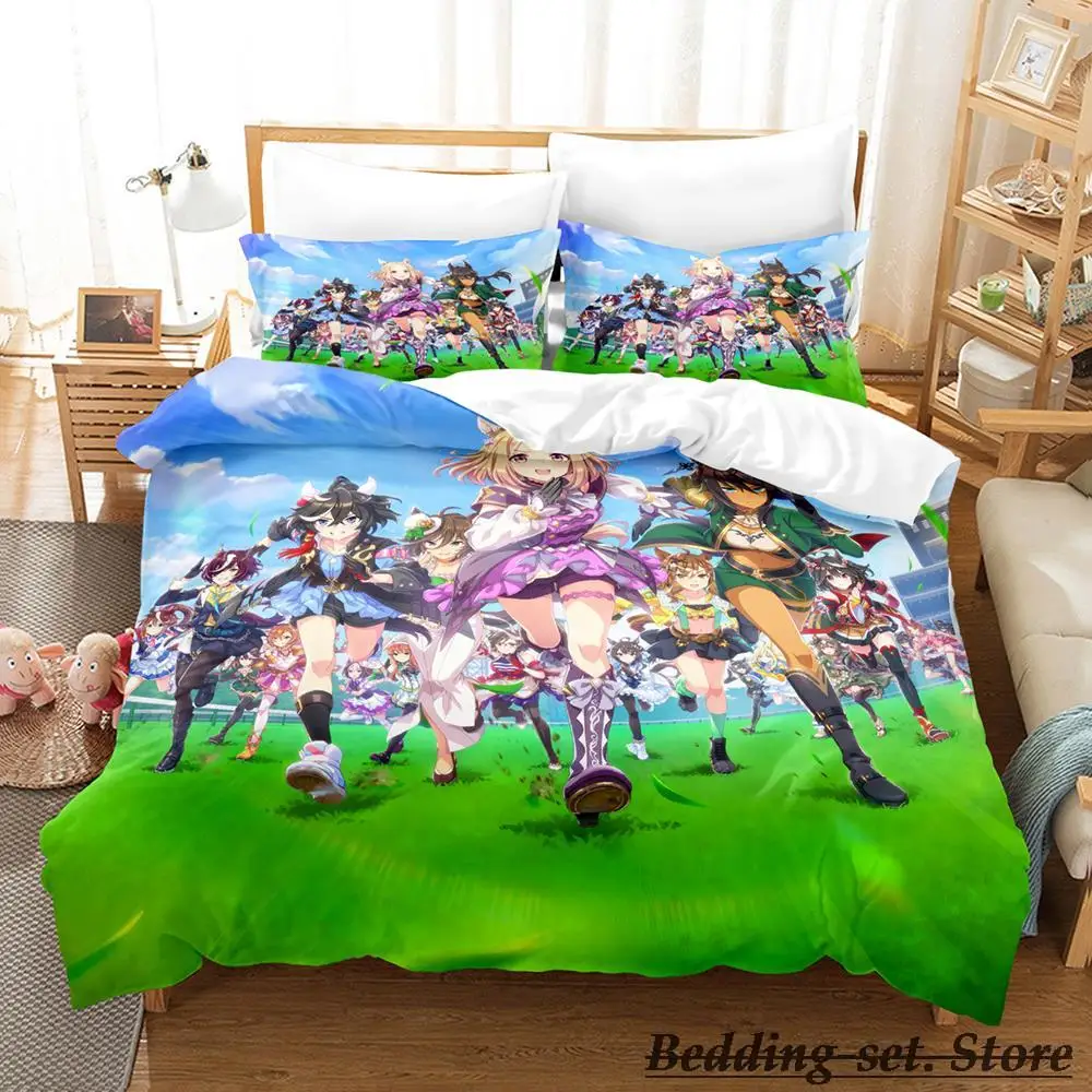 Pretty Derby Bedding Set Single Twin Full Queen King Size Bed Set Adult Kid Bedroom Duvetcover Sets Anime Parure De Lit Bed
Pretty Derby Bedding Set Single Twin Full Queen King Size Bed Set Adult Kid Bedroom Duvetcover Sets Anime Parure De Lit Bed
