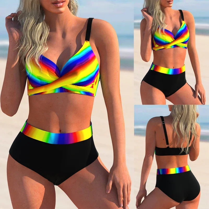 2023 New Women's Two Piece Bikini Sexy Beach Swimwear Fashion Print Bikini Set Women's Summer Fashion Swimming Bikini Swimwear
2023 New Women's Two Piece Bikini Sexy Beach Swimwear Fashion Print Bikini Set Women's Summer Fashion Swimming Bikini Swimwear
