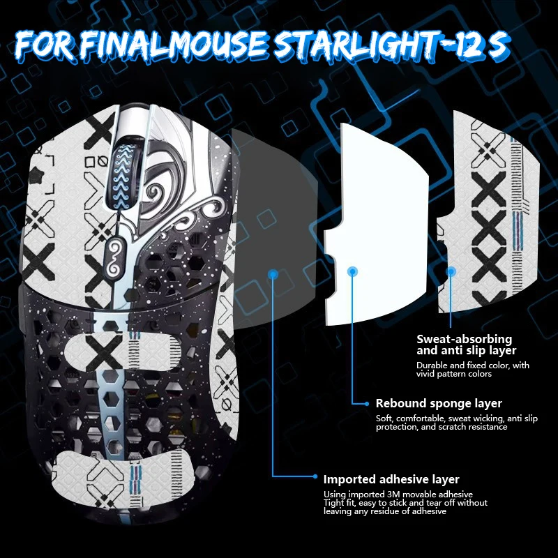 1 комплект, противоскользящая лента для захвата мыши, наклейка для скейт-мышей для Finalmouse Starlight-12 S, игровая мышь, аксессуары для геймеров, сосать пот
1 комплект, противоскользящая лента для захвата мыши, наклейка для скейт-мышей для Finalmouse Starlight-12 S, игровая мышь, аксессуары для геймеров, сосать пот