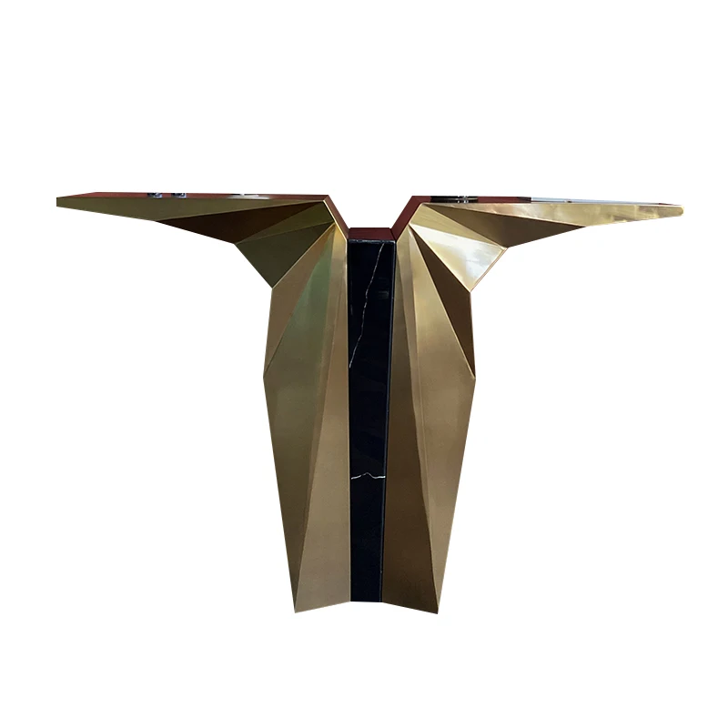 Nordic Marble Porch Table Brass Light Luxury Style Special-Shaped Design Porch Table Art Villa Case
Nordic Marble Porch Table Brass Light Luxury Style Special-Shaped Design Porch Table Art Villa Case