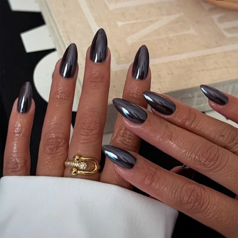 24 Pcs Simple Fake Nails for Gluing Short Short Almond Winter False Nails with Glue 2025 Black Press on Nails Acrylic for Gluing
24 Pcs Simple Fake Nails for Gluing Short Short Almond Winter False Nails with Glue 2025 Black Press on Nails Acrylic for Gluing