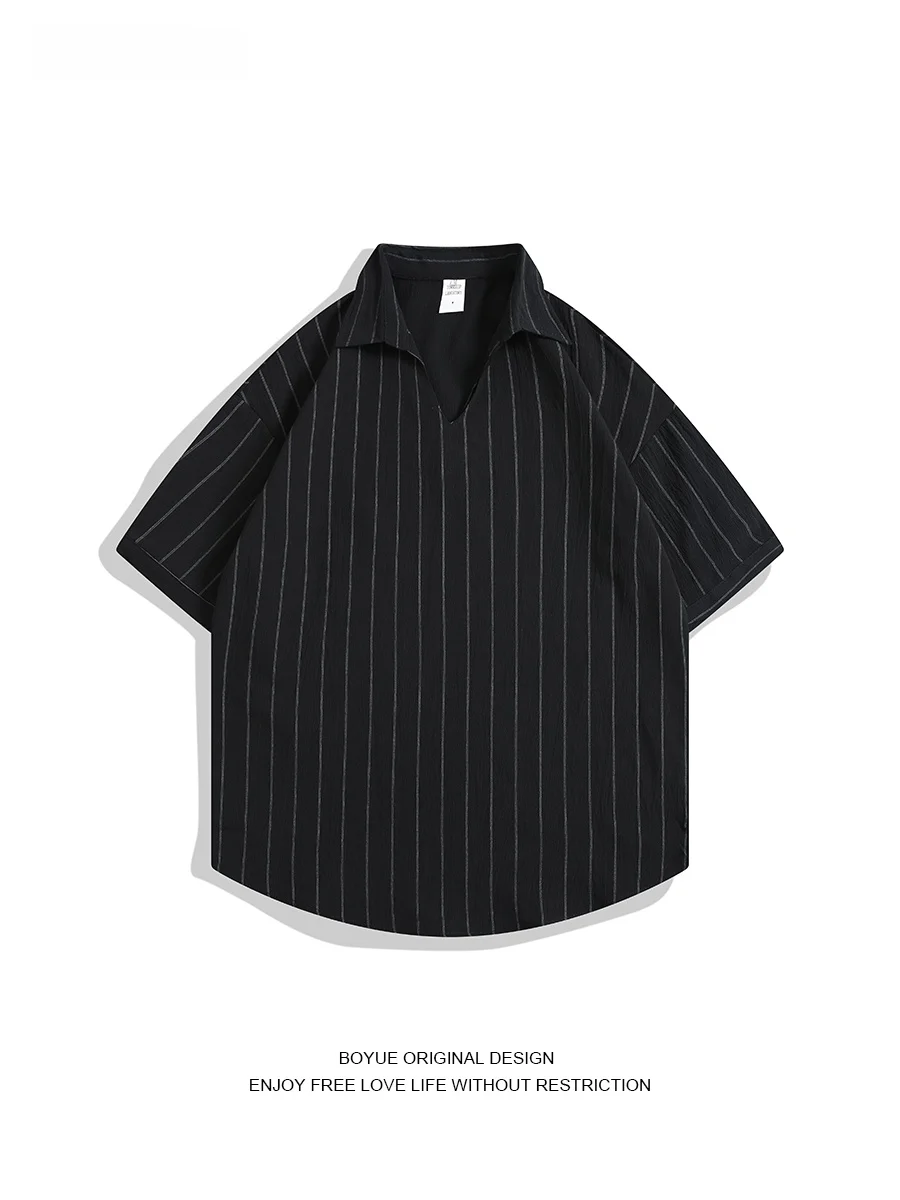 Boyue Youthful Stripe Crew Ne ort Sve irt Trendy f Sve Button up irt Summer Casual Loose Fit M irt
Boyue Youthful Stripe Crew Ne ort Sve irt Trendy f Sve Button up irt Summer Casual Loose Fit M irt