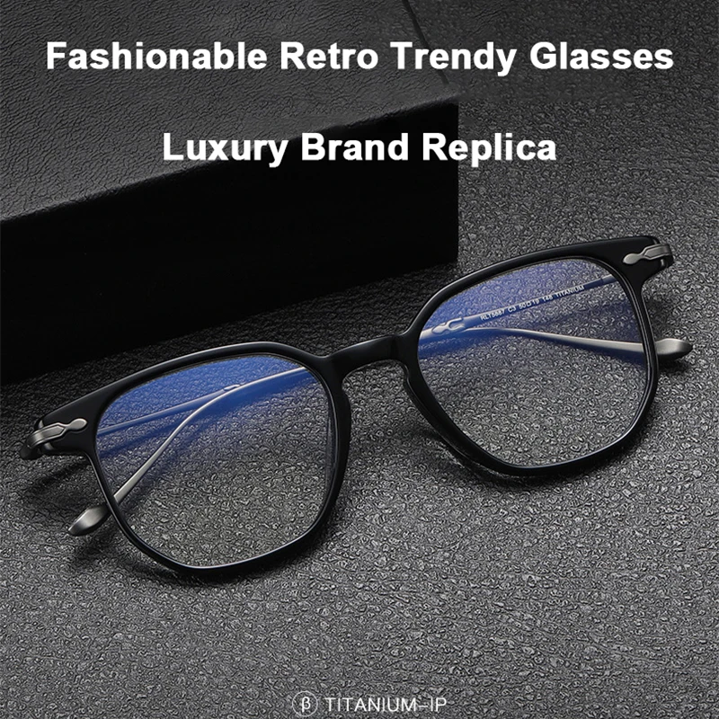 Japanese Brand Replica Acetate Frame Eyewear Men's Square Pure Titanium Temple Spectacles Ultralight Polygonal Glasses
Japanese Brand Replica Acetate Frame Eyewear Men's Square Pure Titanium Temple Spectacles Ultralight Polygonal Glasses