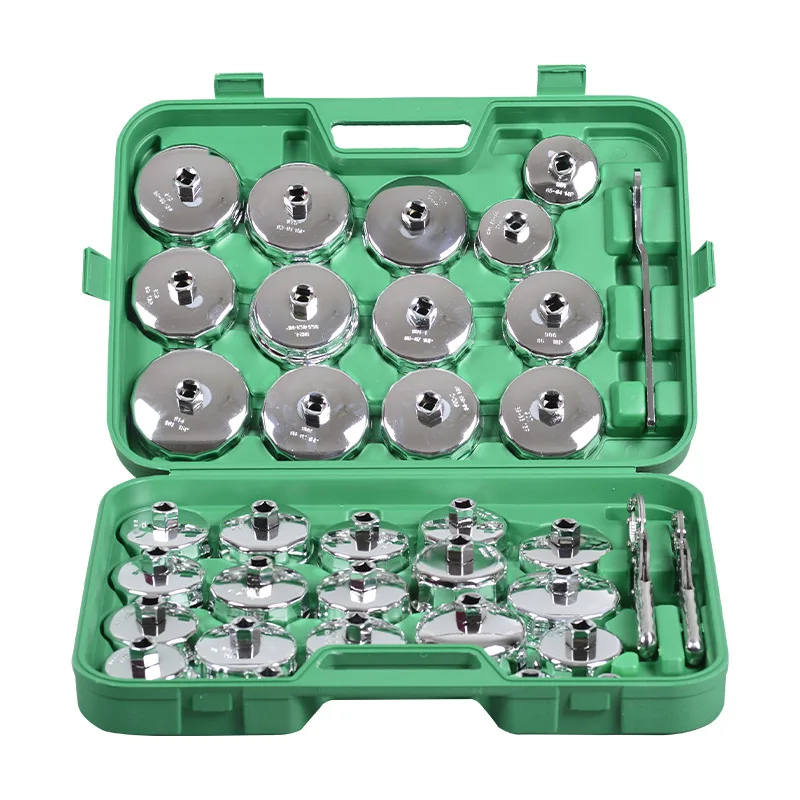 17 19 25 27 31 Pieces Cap Wrench Bowl Wrench Oil Grid Wrench Filter Element Filter Disassembly and Assembly Tool
17 19 25 27 31 Pieces Cap Wrench Bowl Wrench Oil Grid Wrench Filter Element Filter Disassembly and Assembly Tool