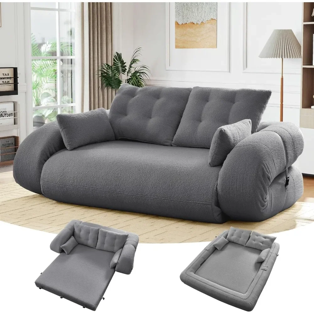 78.7-inch Folding Sofa Bed, 3-in-1 Folding Sofa Bed, Teddy Sofa, Deep Cushioned Bean Bag Lounge Chair, Oversized Dog Bed
78.7-inch Folding Sofa Bed, 3-in-1 Folding Sofa Bed, Teddy Sofa, Deep Cushioned Bean Bag Lounge Chair, Oversized Dog Bed