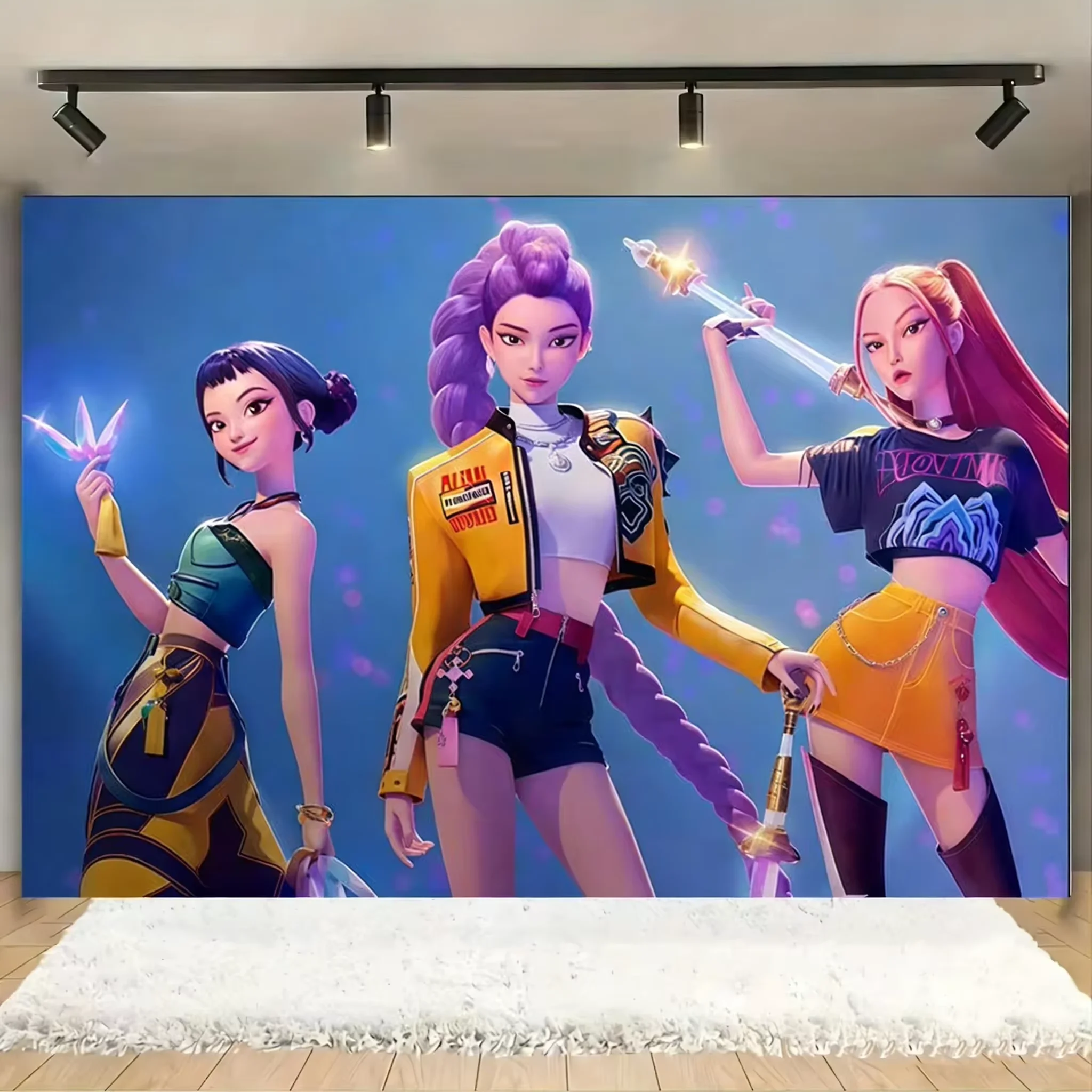 Гобелен Kpop Demon Hunters для декора дня рождения, подарки Kpop, аниме-баннер для стены, фон для фотозоны
Гобелен Kpop Demon Hunters для декора дня рождения, подарки Kpop, аниме-баннер для стены, фон для фотозоны