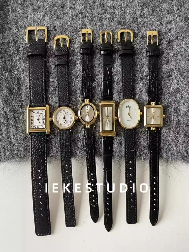 Vintage french women watches light luxury niche fine fashion belt quartz ladies watch black reloj de mujer montres femmes
Vintage french women watches light luxury niche fine fashion belt quartz ladies watch black reloj de mujer montres femmes