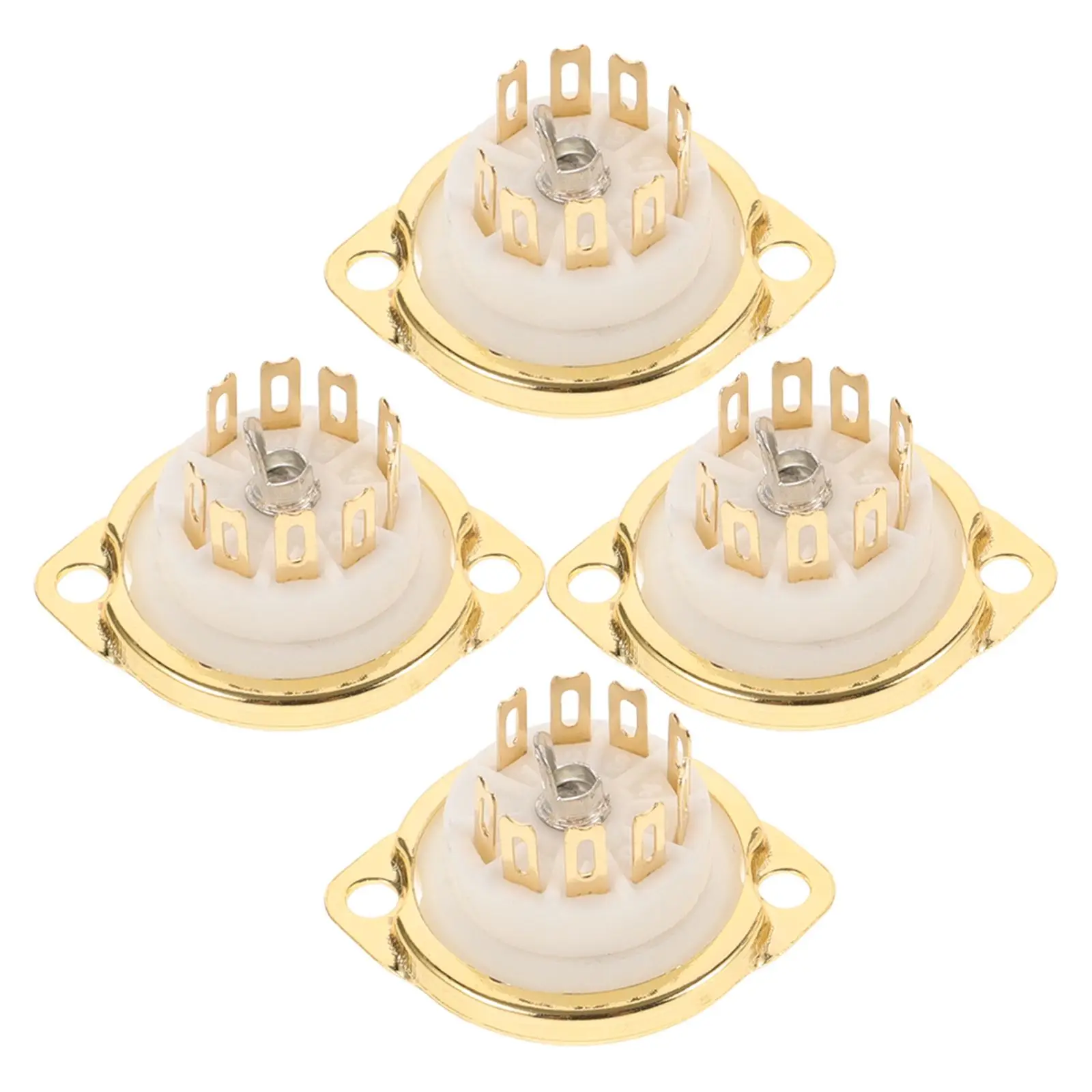 4pcs Ceramic 9Pin Tube Sockets for 6P1 6N1 6N2 12AX7 EL84 Amplifier Parts Audio Equipment Accessories Guitar Vacuum
4pcs Ceramic 9Pin Tube Sockets for 6P1 6N1 6N2 12AX7 EL84 Amplifier Parts Audio Equipment Accessories Guitar Vacuum