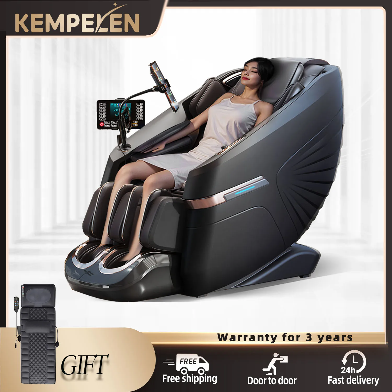 3 Year Warranty SL Track 4D Home Zero Gravity Heating Full Body Luxury Massage Chairs 3D Massage Sofa Space-Saving Office chair
3 Year Warranty SL Track 4D Home Zero Gravity Heating Full Body Luxury Massage Chairs 3D Massage Sofa Space-Saving Office chair