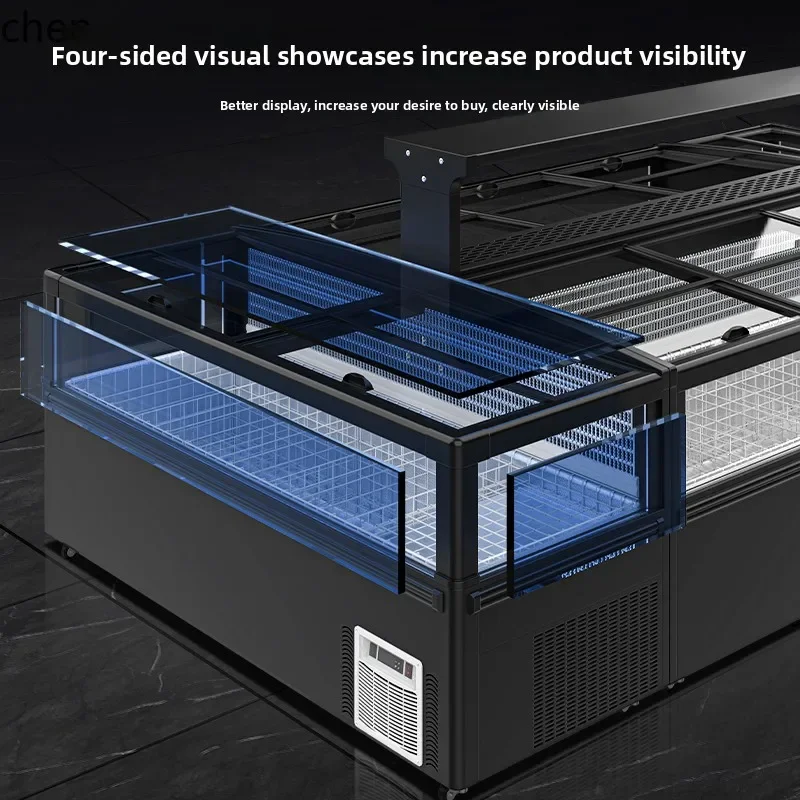 H20- commercial seafood dumpling freezer large capacity horizontal freezer supermarket convenience store display cabinet
H20- commercial seafood dumpling freezer large capacity horizontal freezer supermarket convenience store display cabinet