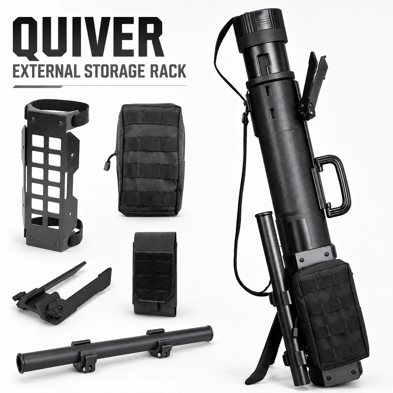 Tactical Arrow Quiver External Storage Rack Molle Attachment Kit for Hunting Archery Bow Accessories Equipment
Tactical Arrow Quiver External Storage Rack Molle Attachment Kit for Hunting Archery Bow Accessories Equipment