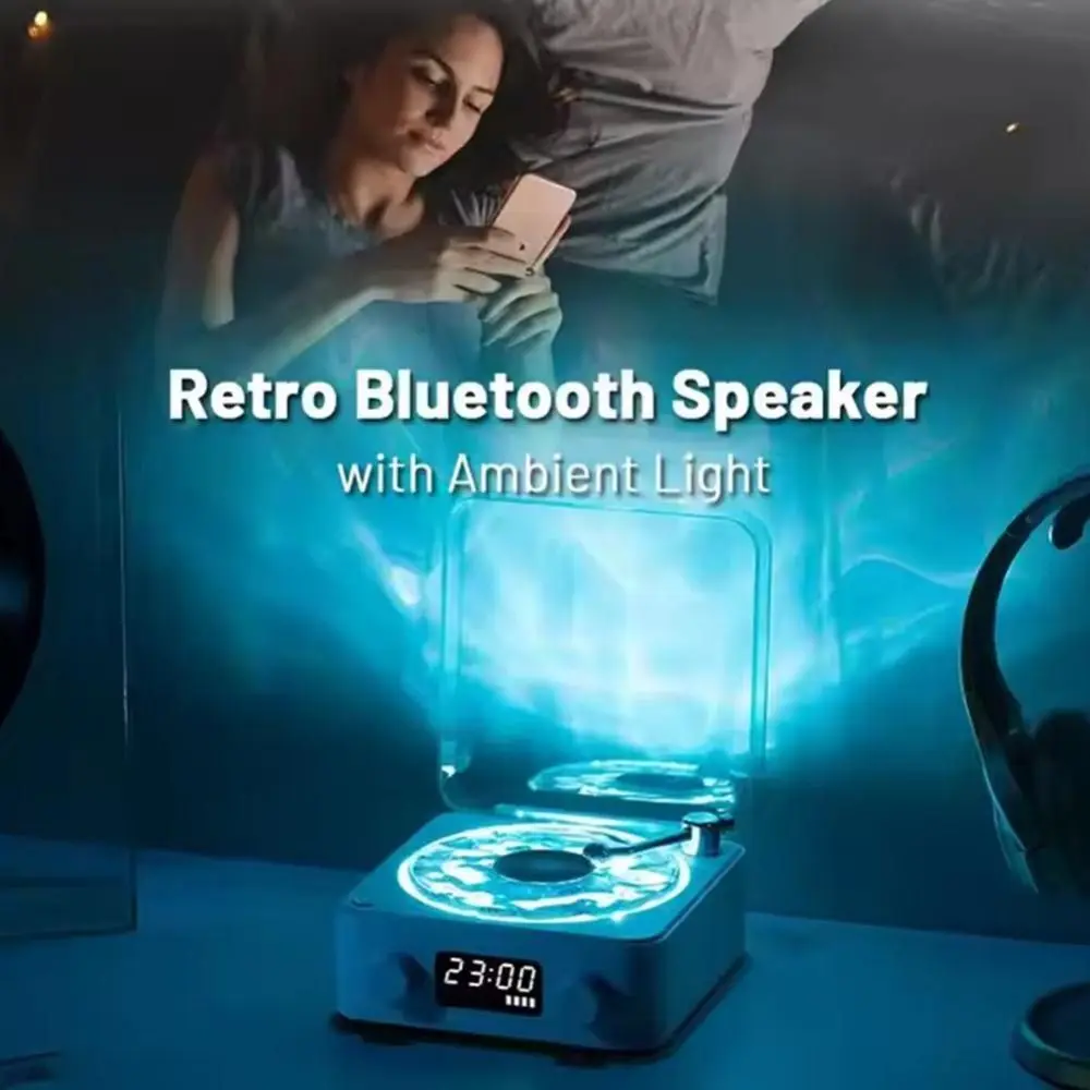 Retro Mini White Noise Bluetooth Speaker Sleep Aid Subwoofer Vinyl Record Player Portable with RGB Light Wave Vinyl Player Home
Retro Mini White Noise Bluetooth Speaker Sleep Aid Subwoofer Vinyl Record Player Portable with RGB Light Wave Vinyl Player Home