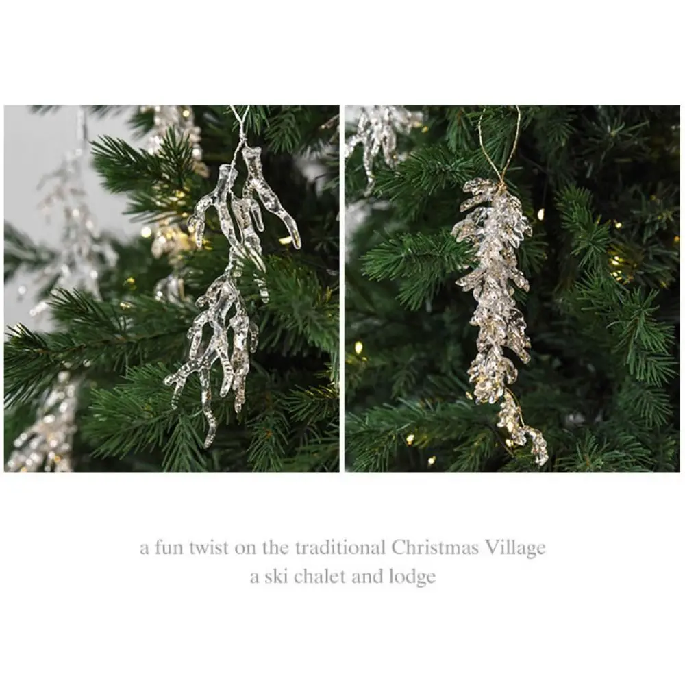 Fashion Acrylic Christmas Crystal Pendants Ice edge Glitter Christmas Tree Ornaments Hanging DIY Crystal Hanging Indoor Outdoor
Fashion Acrylic Christmas Crystal Pendants Ice edge Glitter Christmas Tree Ornaments Hanging DIY Crystal Hanging Indoor Outdoor