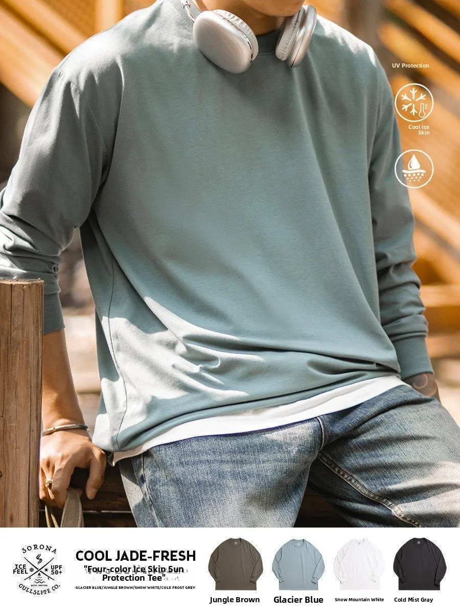 Sun Protection Iceberg T-Shirt Men's Summer New Thin round Neck Loose Cool Feeling Tee Breathable Quick Dry Long Sleeve Casua...
Sun Protection Iceberg T-Shirt Men's Summer New Thin round Neck Loose Cool Feeling Tee Breathable Quick Dry Long Sleeve Casua...
