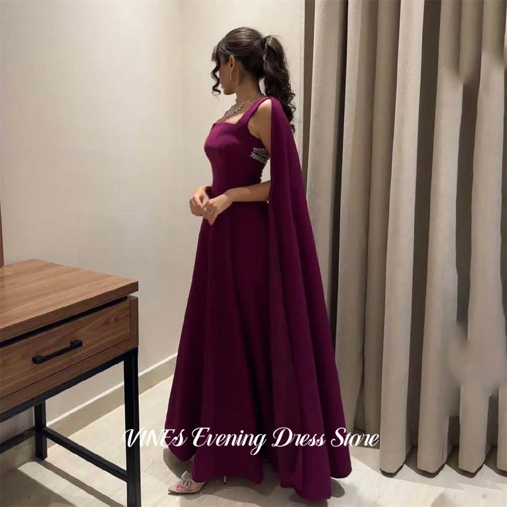 VINES Purple Formal Gown Square Neck Off the Shoulder Prom Dresses Full Sleeve Evening Dresses Cut Out Modern Style Customized
VINES Purple Formal Gown Square Neck Off the Shoulder Prom Dresses Full Sleeve Evening Dresses Cut Out Modern Style Customized