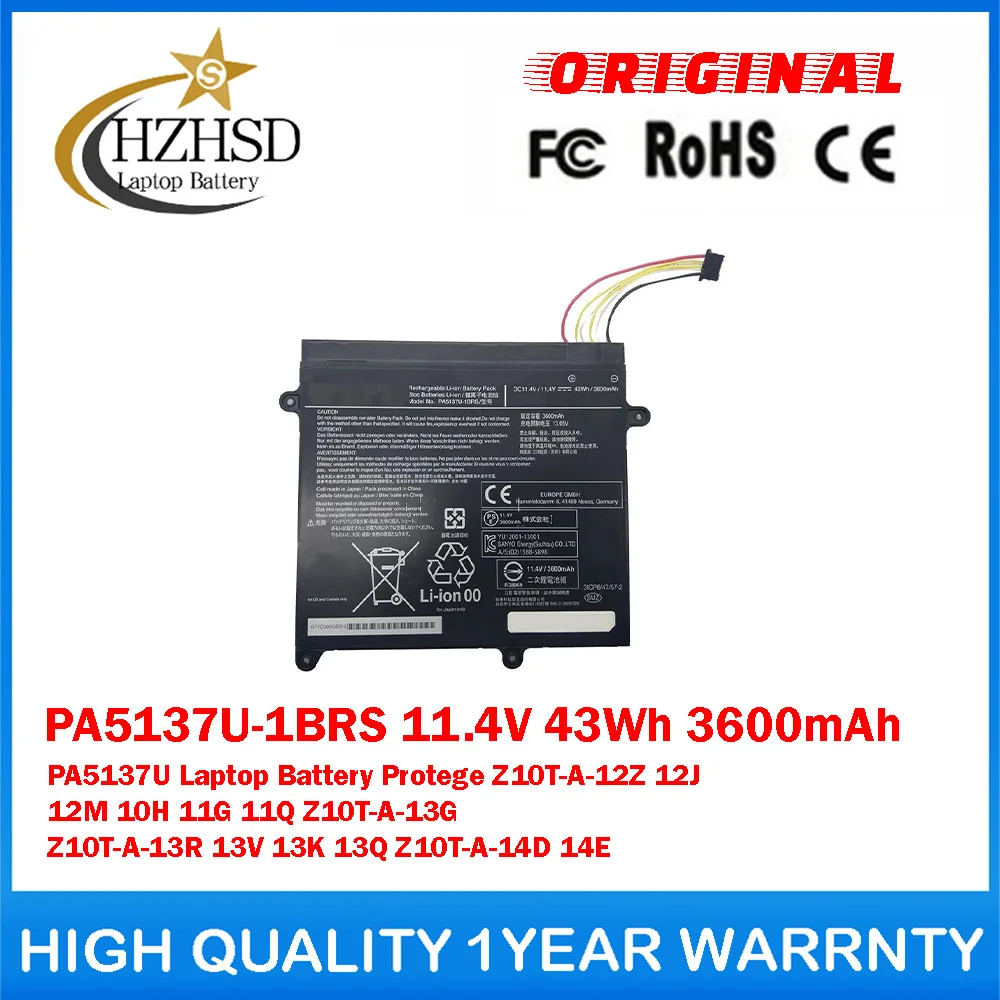 PA5137U-1BRS 11.4V 43Wh 3600mAh PA5137U Genuine Original Laptop Battery For Toshiba Protege Z10T-A-12Z 12J 12M 11Q Z10T-A-13G
PA5137U-1BRS 11.4V 43Wh 3600mAh PA5137U Genuine Original Laptop Battery For Toshiba Protege Z10T-A-12Z 12J 12M 11Q Z10T-A-13G