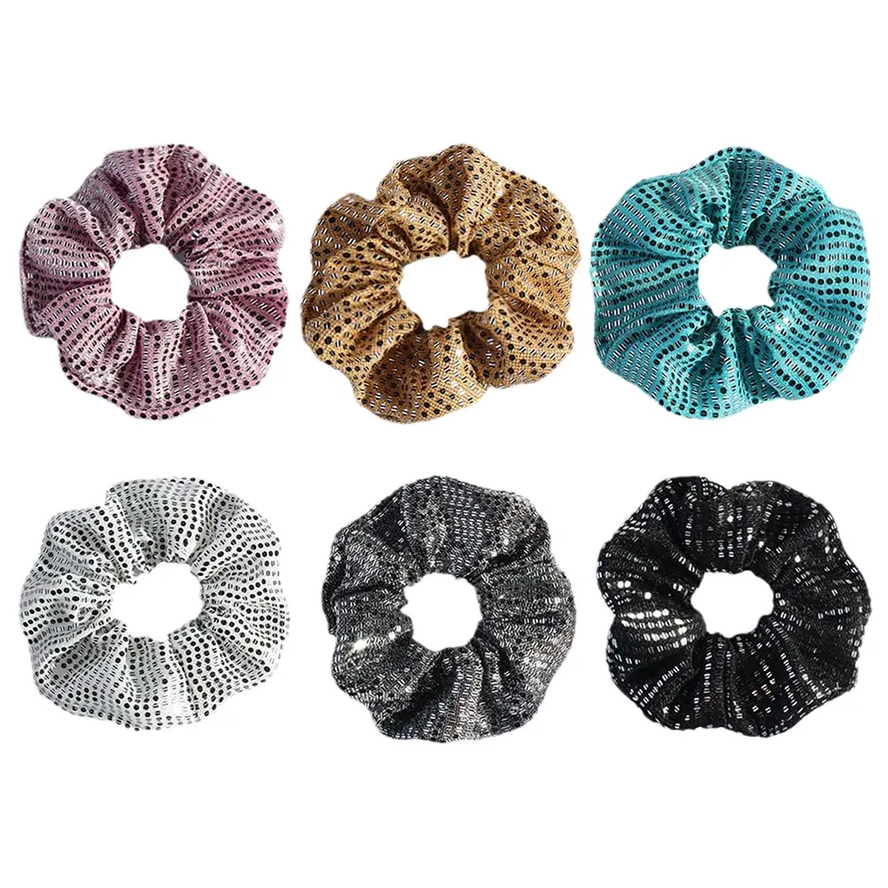 6Pcs Sequin Hair Scrunchies Shiny Fabric Hair Ties for Women Stylish Ponytail Holders Functional Fashion Accessories Disco
6Pcs Sequin Hair Scrunchies Shiny Fabric Hair Ties for Women Stylish Ponytail Holders Functional Fashion Accessories Disco