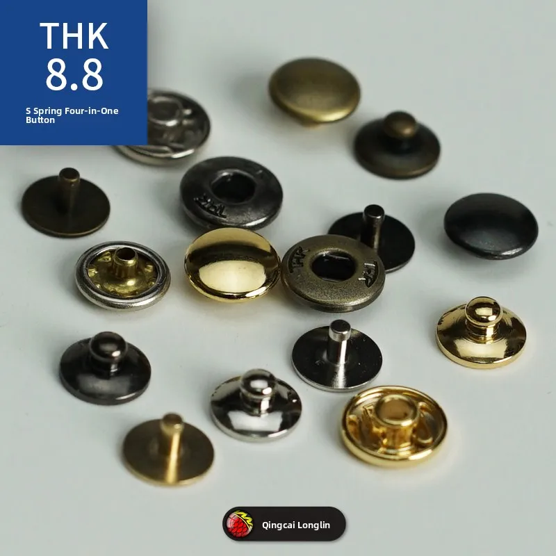 Dragon Spring Loaded Four Button Buckle Flat Top round Top Button Leather Craft Home Fabric Sewing DIY Accessories
Dragon Spring Loaded Four Button Buckle Flat Top round Top Button Leather Craft Home Fabric Sewing DIY Accessories