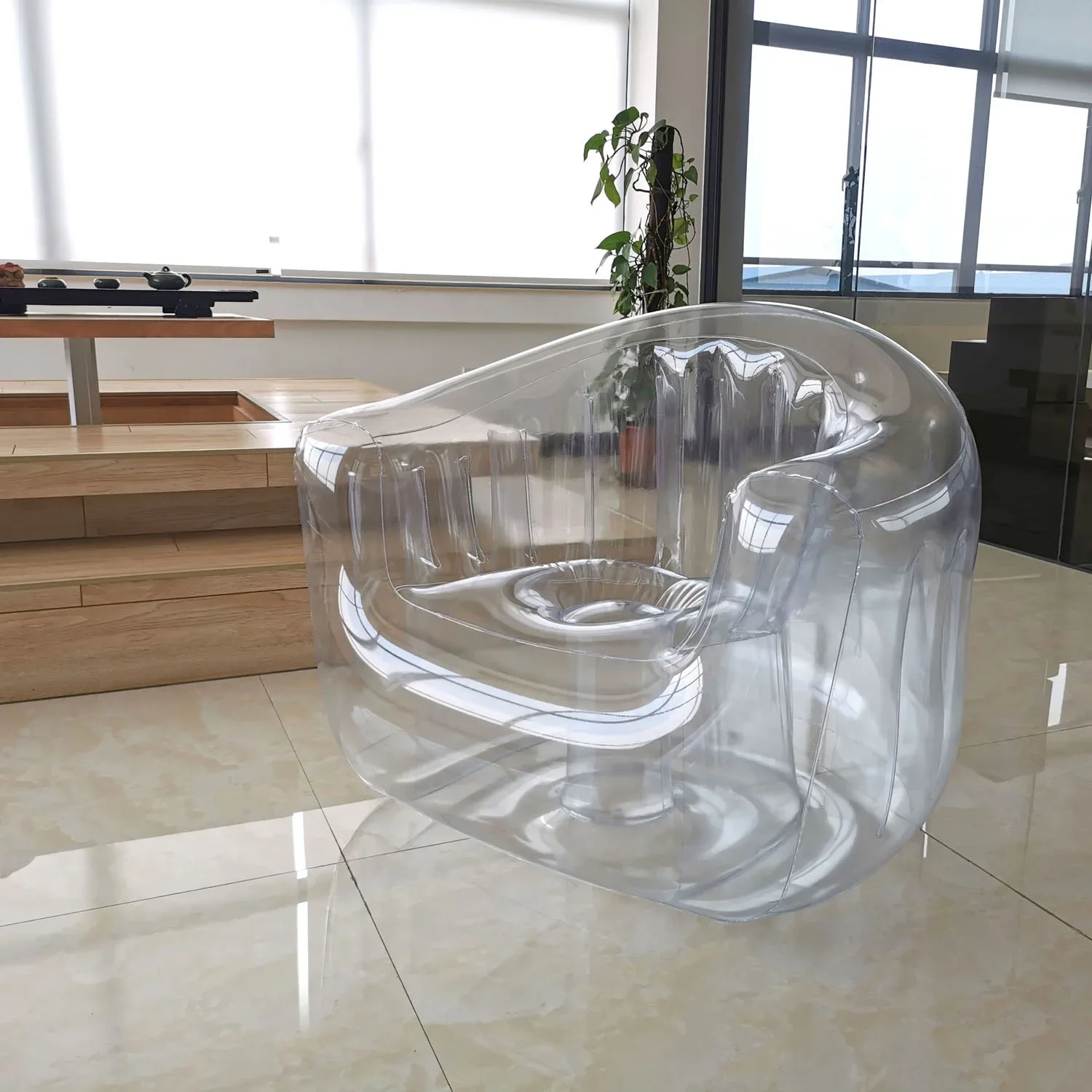 Lazy recliner inflatable sofa transparent outdoor inflatable chair art air sofa furniture balcony 
Lazy recliner inflatable sofa transparent outdoor inflatable chair art air sofa furniture balcony