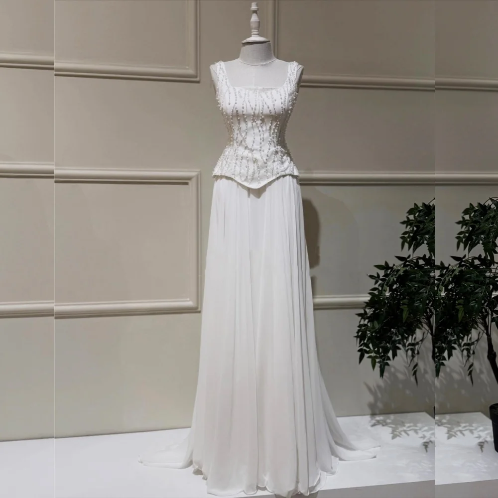 Вечернее платье по индивидуальному заказу, длинные платья трапециевидной формы с квадратным вырезом и бисером, женские элегантные вечерние свадебные блестящие платья
Вечернее платье по индивидуальному заказу, длинные платья трапециевидной формы с квадратным вырезом и бисером, женские элегантные вечерние свадебные блестящие платья