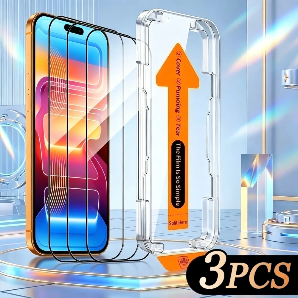 Комплект из 3 ультрапрозрачных защитных стекол для iPhone 17, 16, 15, 14 Pro Max, Air 17e, 16e, 13, 12 Pro, 15, 14 Plus с установкой без пыли
Комплект из 3 ультрапрозрачных защитных стекол для iPhone 17, 16, 15, 14 Pro Max, Air 17e, 16e, 13, 12 Pro, 15, 14 Plus с установкой без пыли