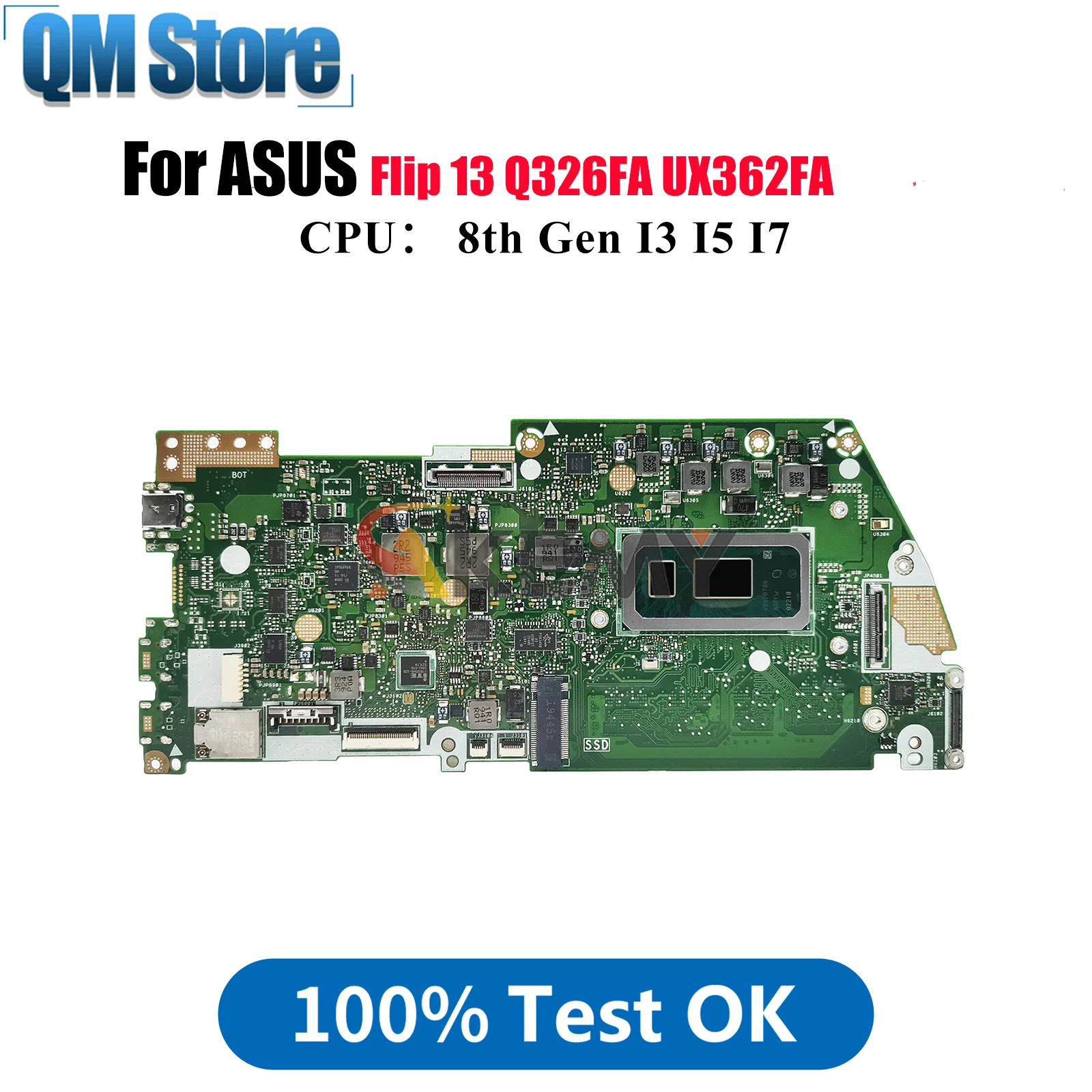 UX362FA Laptop Motherboard For ASUS ZenBook UX362F UX362FA Q326FA 13 Flip Notebook Mainboard With I3 I5 I7 CPU 100% tests OK stk
UX362FA Laptop Motherboard For ASUS ZenBook UX362F UX362FA Q326FA 13 Flip Notebook Mainboard With I3 I5 I7 CPU 100% tests OK stk