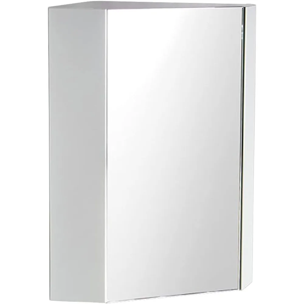 Mirror Cabinets, 18" Corner Medicine Cabinet with Mirror Door, White, 17.75"D X 17.75"W X 23.5"H, Mirror Cabinets
Mirror Cabinets, 18" Corner Medicine Cabinet with Mirror Door, White, 17.75"D X 17.75"W X 23.5"H, Mirror Cabinets