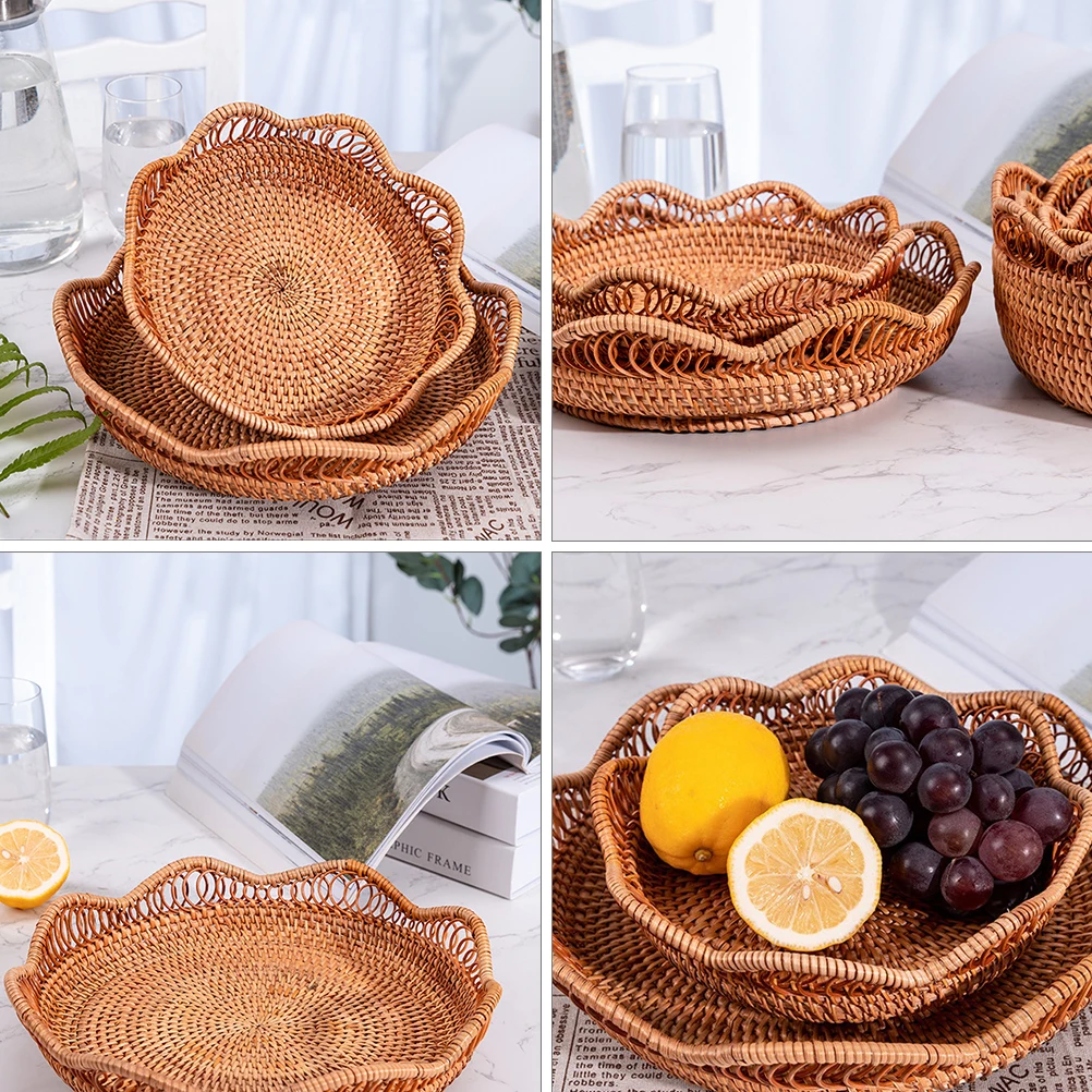 Rattan Fruit Basket Wicker Storage Baskets Small Size Handwoven Tray Natural Material Wedding Party Home Kitchen Container
Rattan Fruit Basket Wicker Storage Baskets Small Size Handwoven Tray Natural Material Wedding Party Home Kitchen Container