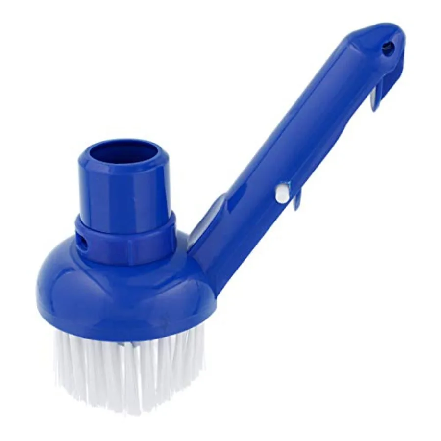 Swimming Pool Corner Vacuum Brush with Adjustable Vac Ring - Connects to Standard 1-1/2" Vacuum Hose and 1-1/4" Poles - Clean C
Swimming Pool Corner Vacuum Brush with Adjustable Vac Ring - Connects to Standard 1-1/2" Vacuum Hose and 1-1/4" Poles - Clean C