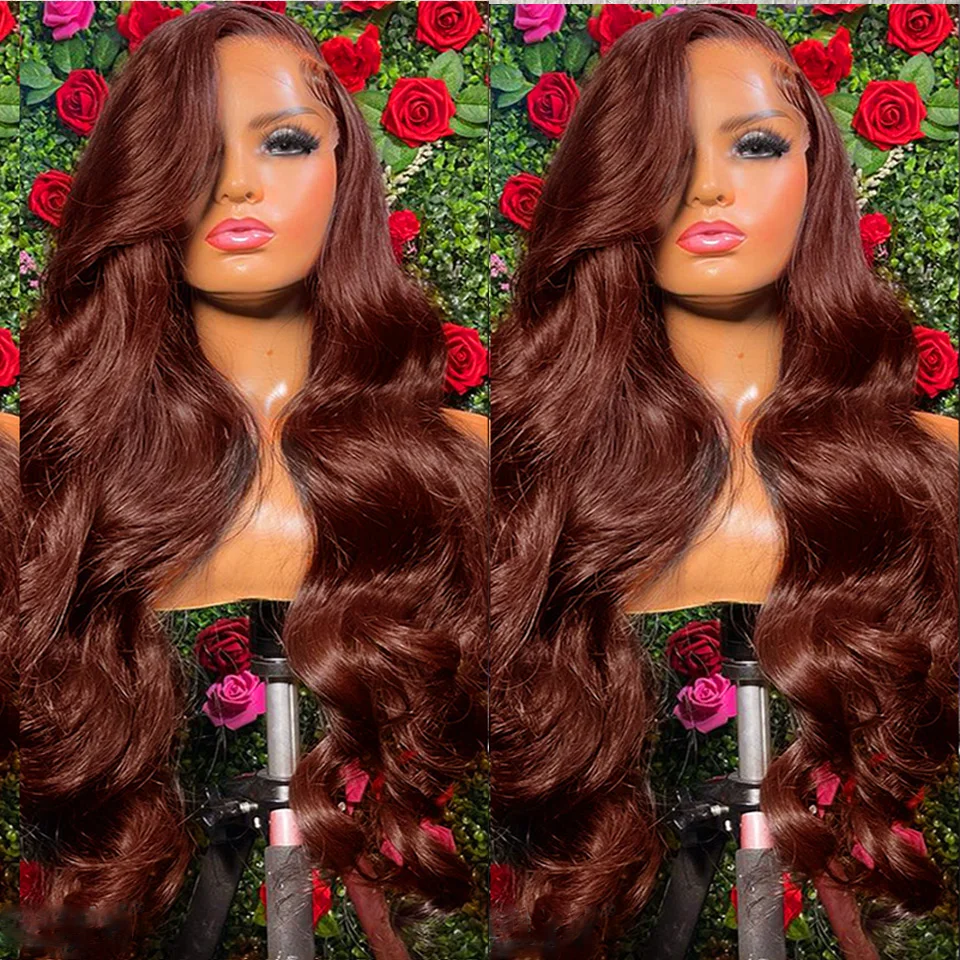 Transparent 13x4 Lace Frontal Wigs Brazilian Colored Human Hair Wig 200 Density Bright Brown Body Wave For Women Wear And Go
Transparent 13x4 Lace Frontal Wigs Brazilian Colored Human Hair Wig 200 Density Bright Brown Body Wave For Women Wear And Go