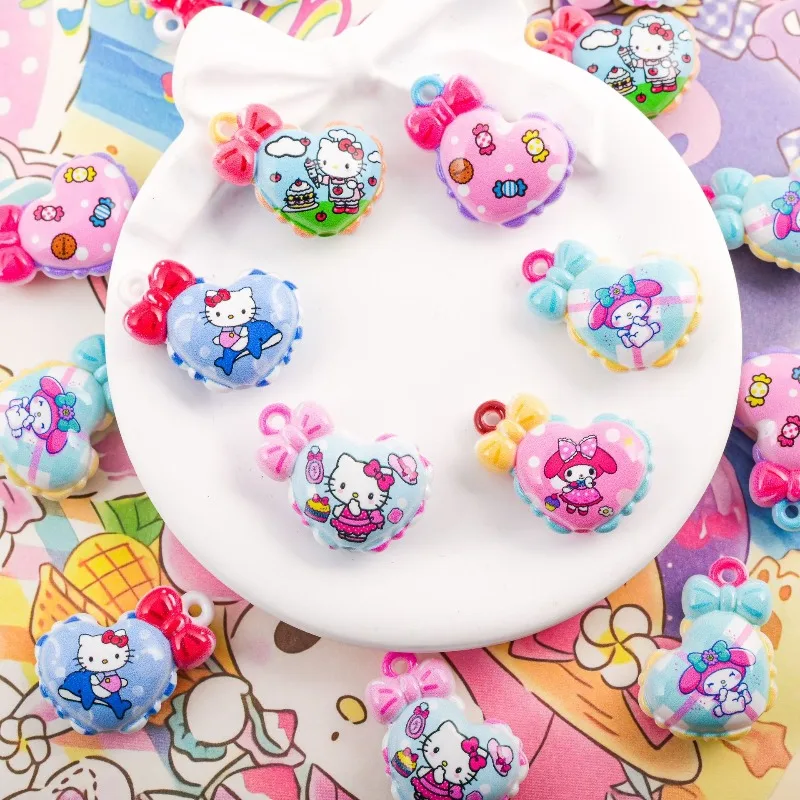 Cartoon Anime Sanrio Cute Hello Kitty charms Love Pendant Handmade DIY Keychain Phone Chain Hair ornaments Accessories Materials
Cartoon Anime Sanrio Cute Hello Kitty charms Love Pendant Handmade DIY Keychain Phone Chain Hair ornaments Accessories Materials