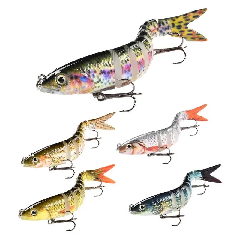 Multi Jointed Swimbait Built-in Ball Bass Lures Rust Resistant Fishing Bait For Pelagic Boat Rock And Beach Fishing
Multi Jointed Swimbait Built-in Ball Bass Lures Rust Resistant Fishing Bait For Pelagic Boat Rock And Beach Fishing