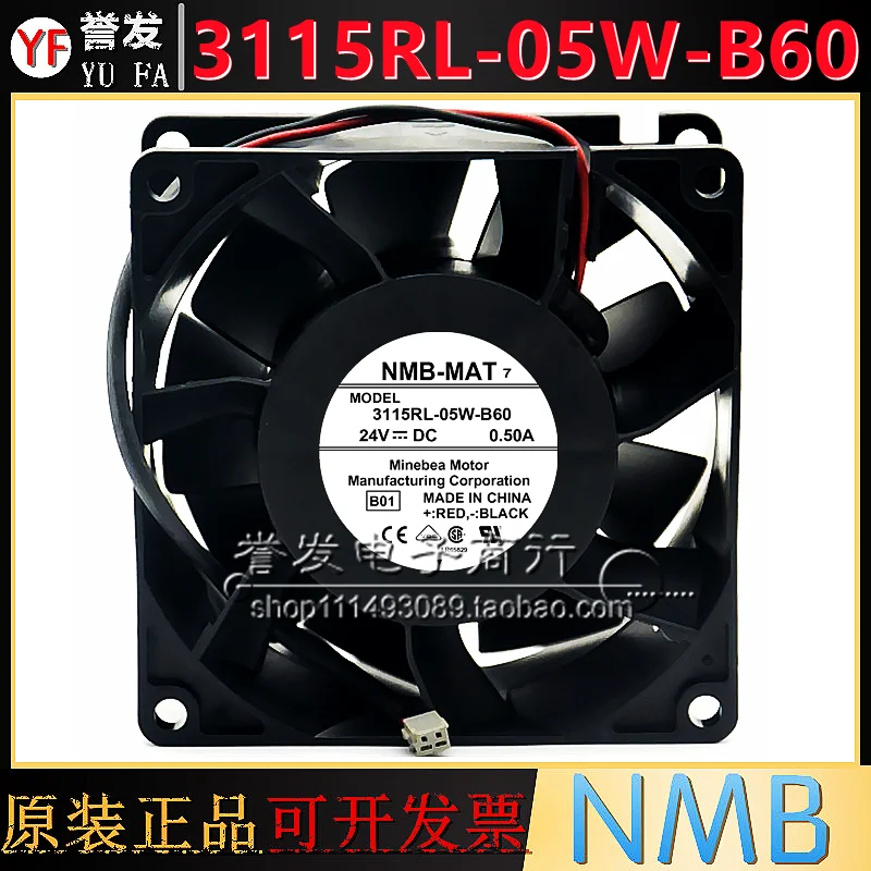 NEW ORIGINAL 3115RL-05W-B60 24VDC 0.50A 8038 80x80x38mm COOLING FAN RADIATOR
NEW ORIGINAL 3115RL-05W-B60 24VDC 0.50A 8038 80x80x38mm COOLING FAN RADIATOR