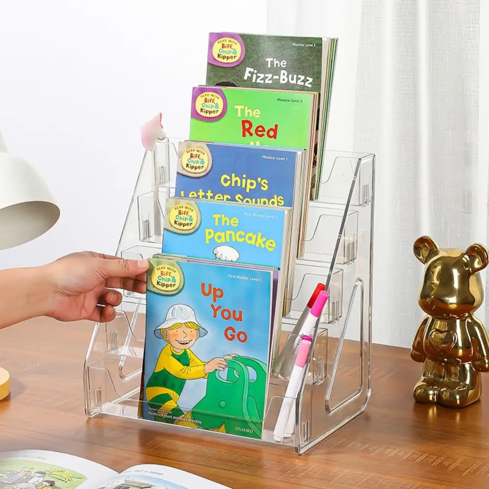 5 Tier Acrylic Book Display Rack Detachable Ladder Type Greeting Card Storage Rack Decorative Rack Modern Design
5 Tier Acrylic Book Display Rack Detachable Ladder Type Greeting Card Storage Rack Decorative Rack Modern Design